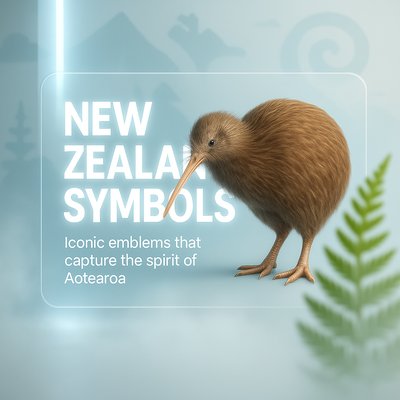 Illustration of a Kiwi Bird Representing New Zealand Culture