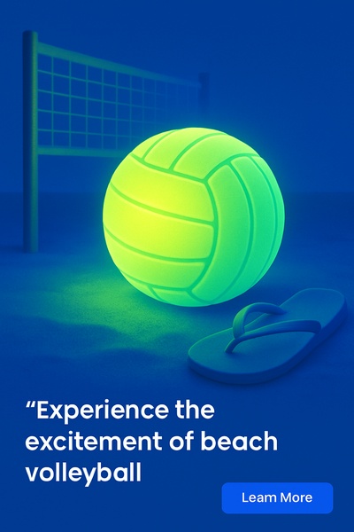Illuminated Beach Volleyball Scene in Shadow