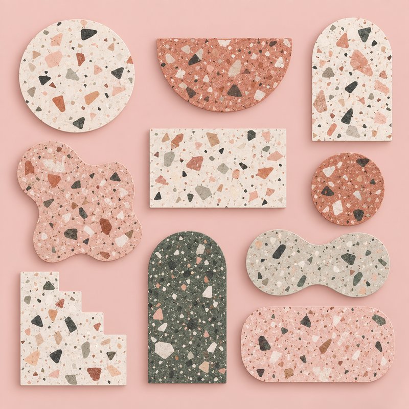 Terrazzo Shape Design Elements