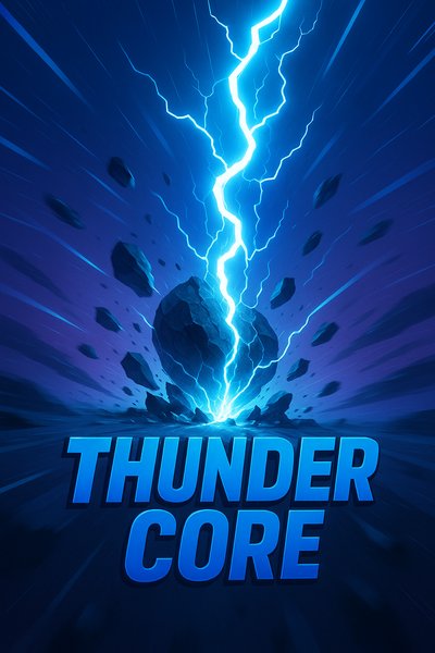 Dynamic Thunder Core with Striking Lightning Effects