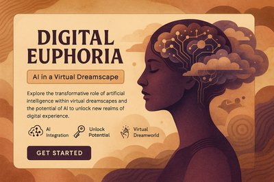 Digital Euphoria: AI in a Virtual Dreamscape Landing Page