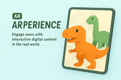 Interactive Augmented Reality Illustration Featuring Dinosaurs