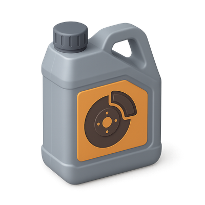 Stylized 3D Brake Fluid Container Icon