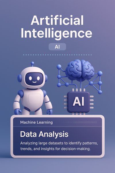 Futuristic 3D AI Design Featuring Robots and Neural Networks