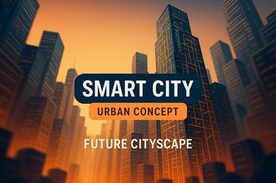 Futuristic Urban Concept Art Featuring Smart City Design