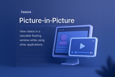 3D Illustration of Picture-in-Picture Feature Design