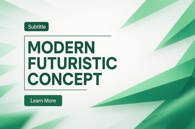 Modern Futuristic Concept Design with Dynamic Shapes