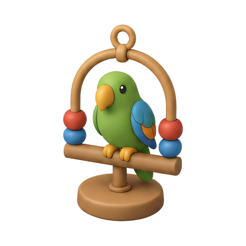 Colorful balance bird toy