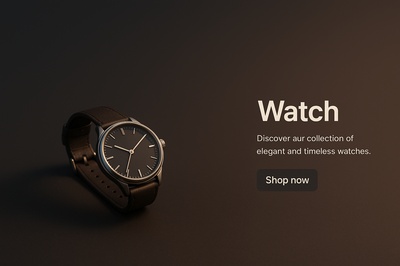 Elegant and Timeless Watch Display in Dark Background
