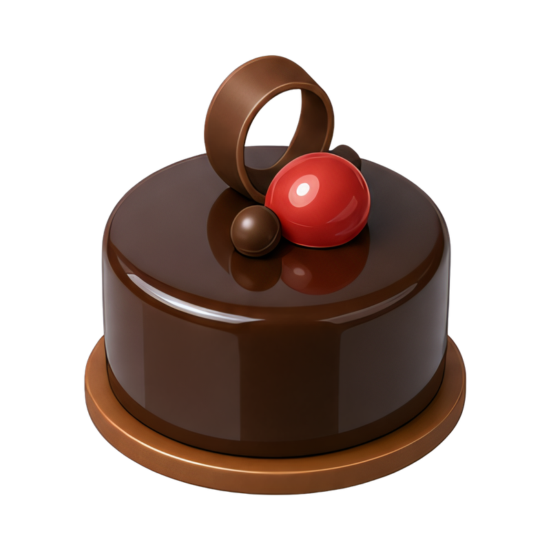glossy mirror glaze cake