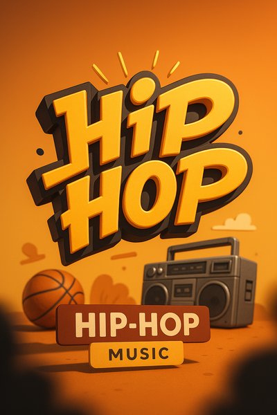 Vibrant Hip-Hop Music Graphic Design