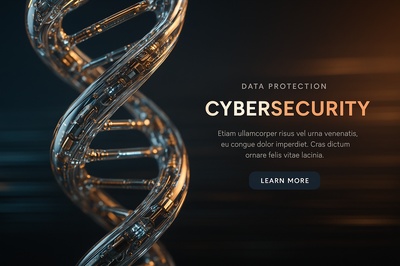 Hyperrealistic DNA Helix Representing Data Protection
