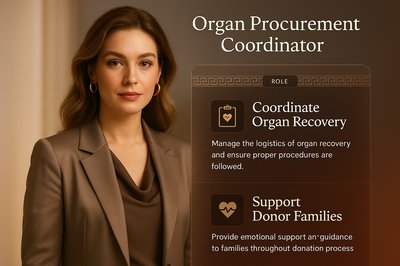 Stylish Web Page Design for Organ Procurement Coordinator