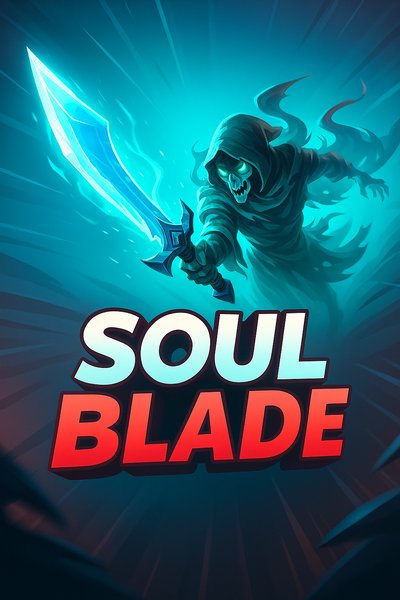 Dynamic 3D Illustration of Soul Blade with Engaging Aesthetic