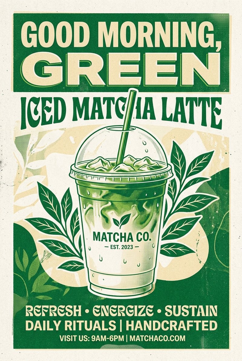 Matcha tea in a bowl