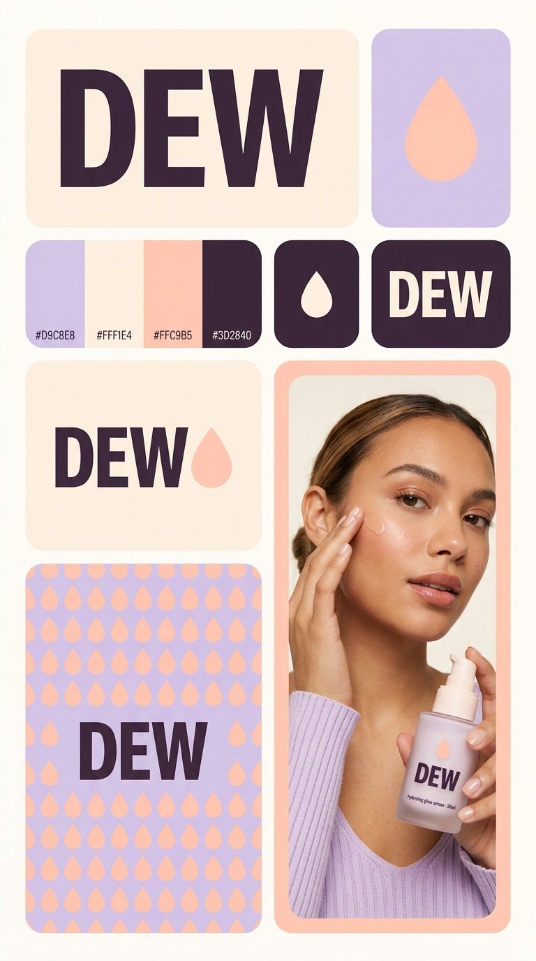 Modern bento-style brand identity
