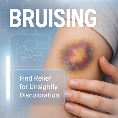 Informative Health Graphic on Bruising and Relief Options