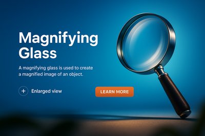 Magnifying Glass Concept for Educational Purposes