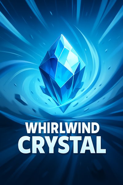 Whirlwind Crystal Graphic with Dynamic Design Elements