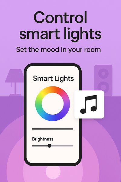 Smart Lighting Control Interface Illustration