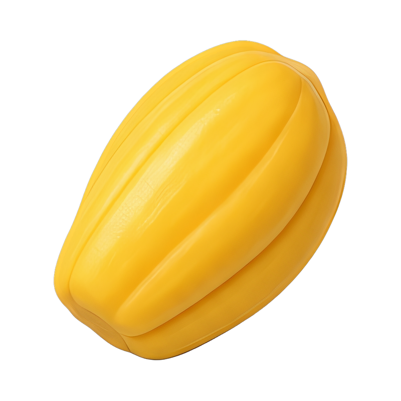 Fresh jackfruit segment on display