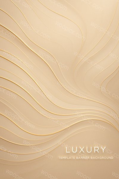 Elegant Gold Waves - Abstract Luxury Background for Ads