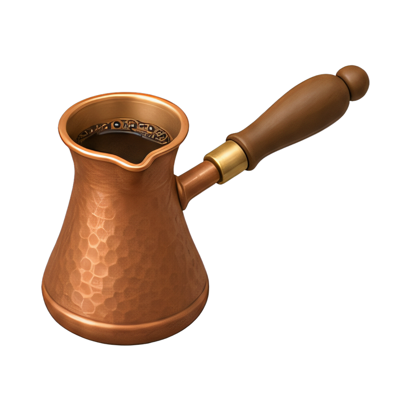 copper turkish cezve pot