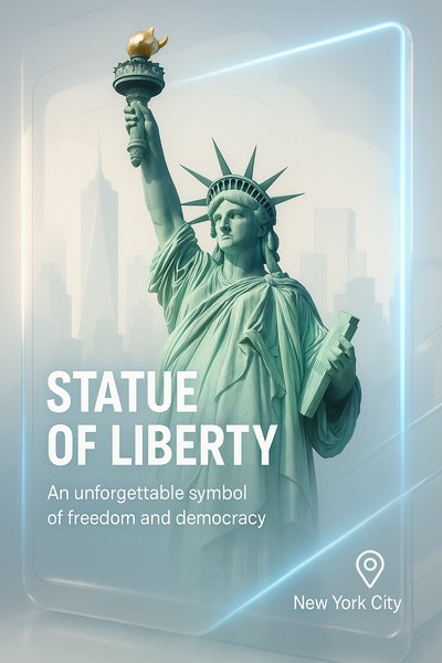 Artistic Representation of the Statue of Liberty