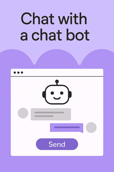 Interactive Chat Interface Design Featuring a Chatbot