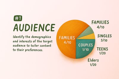 Audience Demographics Pie Chart Illustration