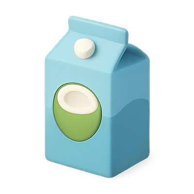 Stylized Milk Carton with Unique Design