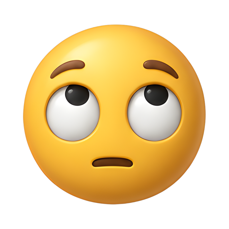 eye roll smiley face