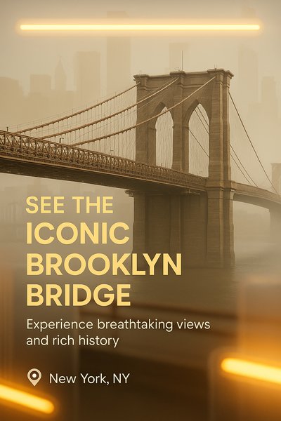Promotional Image Highlighting the Brooklyn Bridge Experience