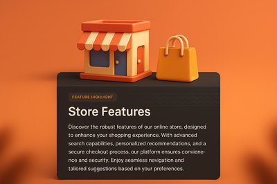3D Store Visualization with Feature Highlight