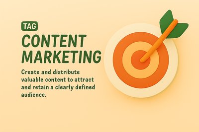 Conceptual Illustration of Content Marketing Target