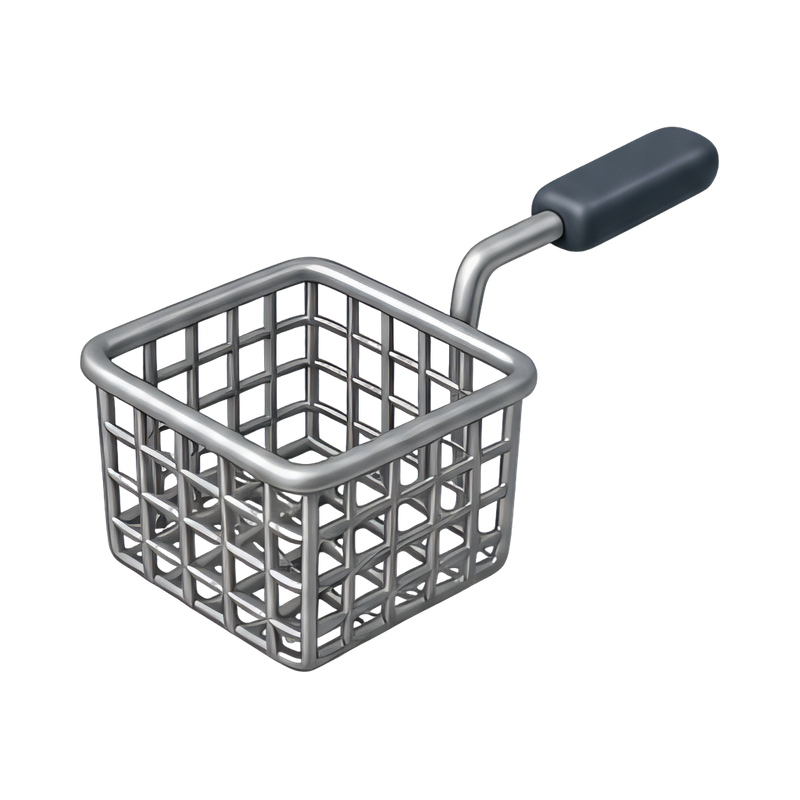 stainless steel fryer basket
