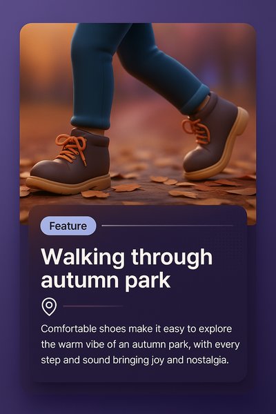 Autumn Park Walk: Embrace Nature's Warm Vibe