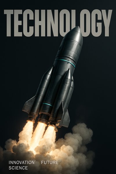 Stunning Rocket Launch Cinematic with Bold Typography