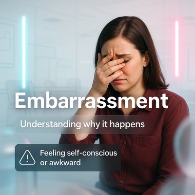Emotional Wellness Concept on Embarrassment