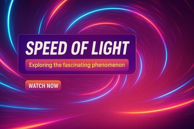 Dynamic Graphic for Educational Video on Speed of Light