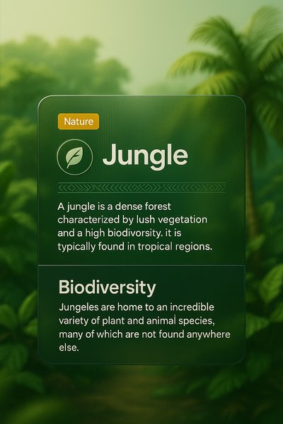 Tropical Jungle Design with Informative Blocks