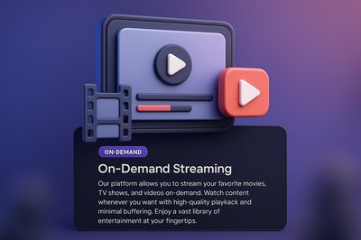 3D On-Demand Streaming Web Page Design