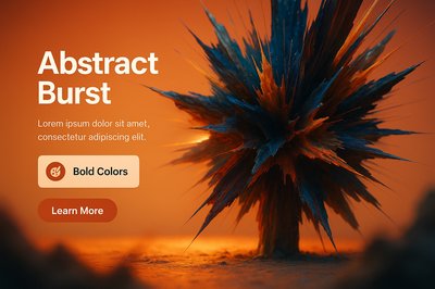 Vibrant Abstract Burst with Bold Colors Illustration