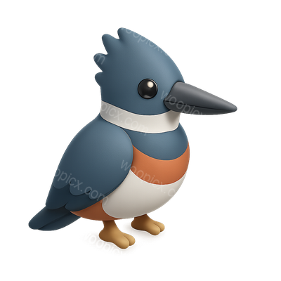 Cute Cartoon Bird Character Design