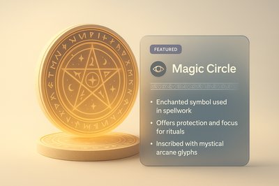 Enchanting Magic Circle Design for Web Use