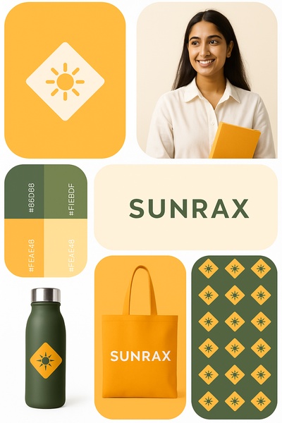 Revamped Brand Design Featuring SUNRAX in Vibrant Colors