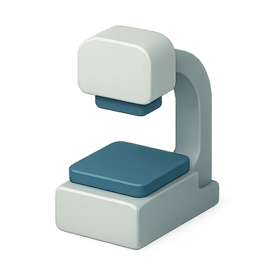 Stylized 3D Illustration of a Medical Device