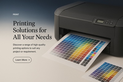 Stylish Web Design for Printing Solutions