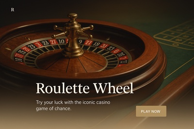 Stylish Roulette Wheel with Casino Theme