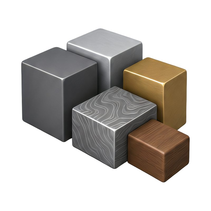 colorful geometric material blocks